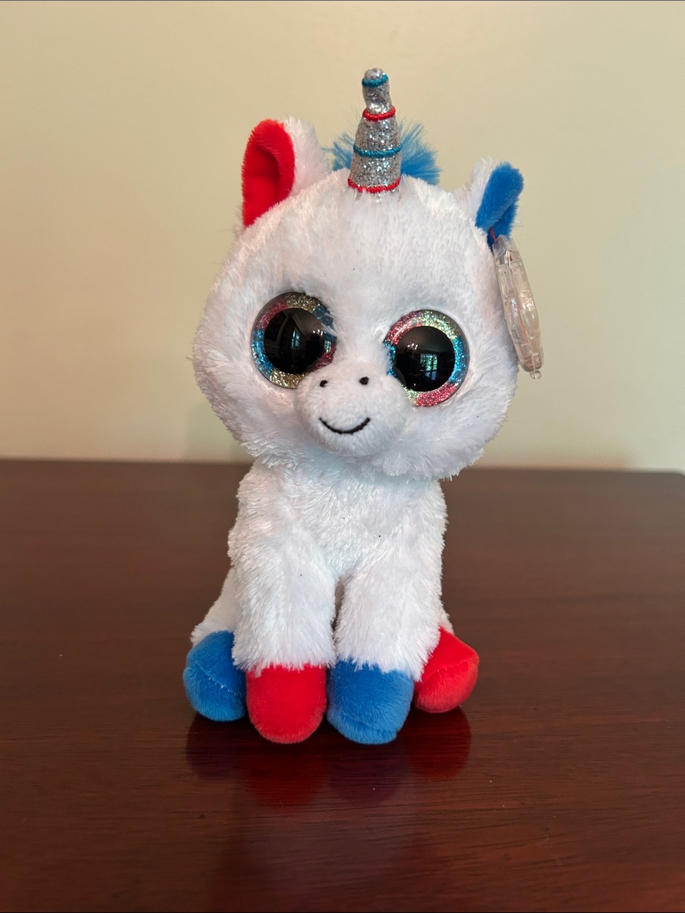 Ty Beanie Boo Liberty the Unicorn, 2019, Cracker Barrel exclusive